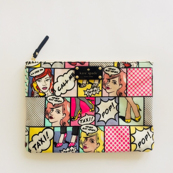 kate spade Handbags - Rare Pop Art Comic 🍿 Kate Spade Pouch